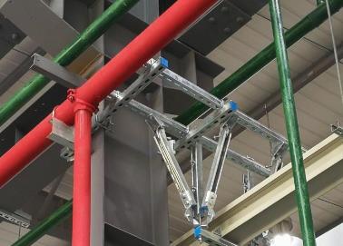 迎江该抗震支架的整体式支吊架结构协调性好